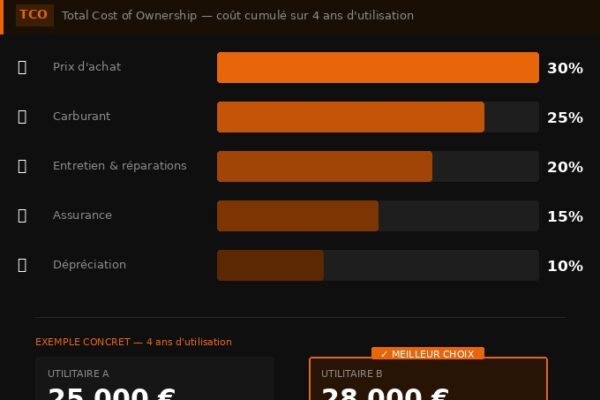 TCO utilitaire électrique 2026 : où est le seuil de bascule